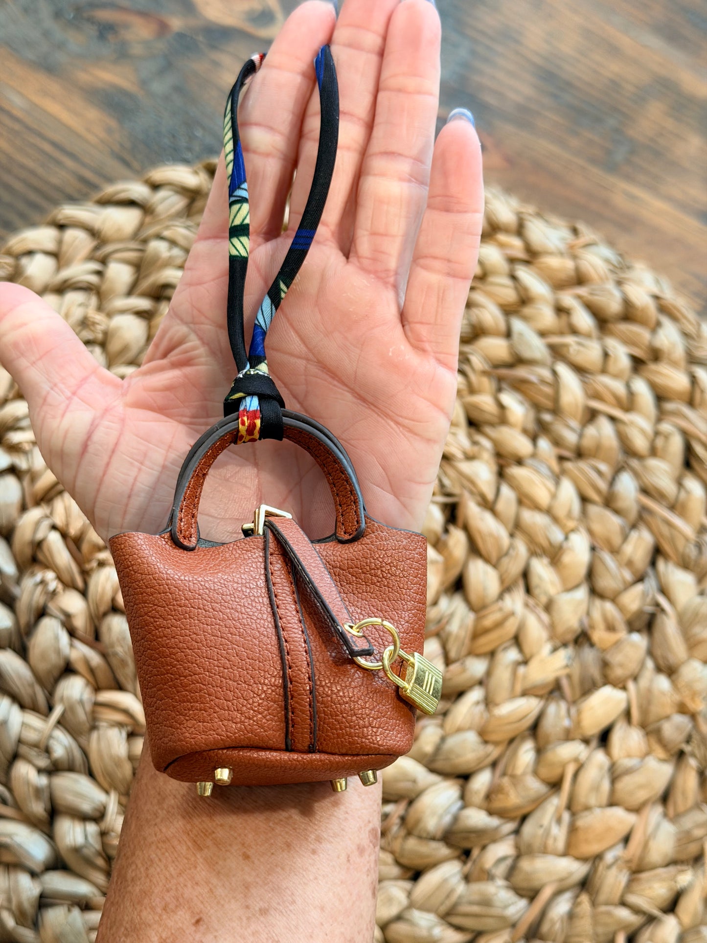 PU Leather Mini Purse Bag Charm