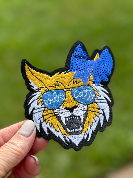 3” Sequin Bow Wildcat
