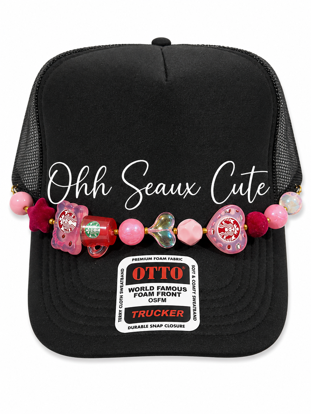 9” Pink Starbucks 4 Hat Chain