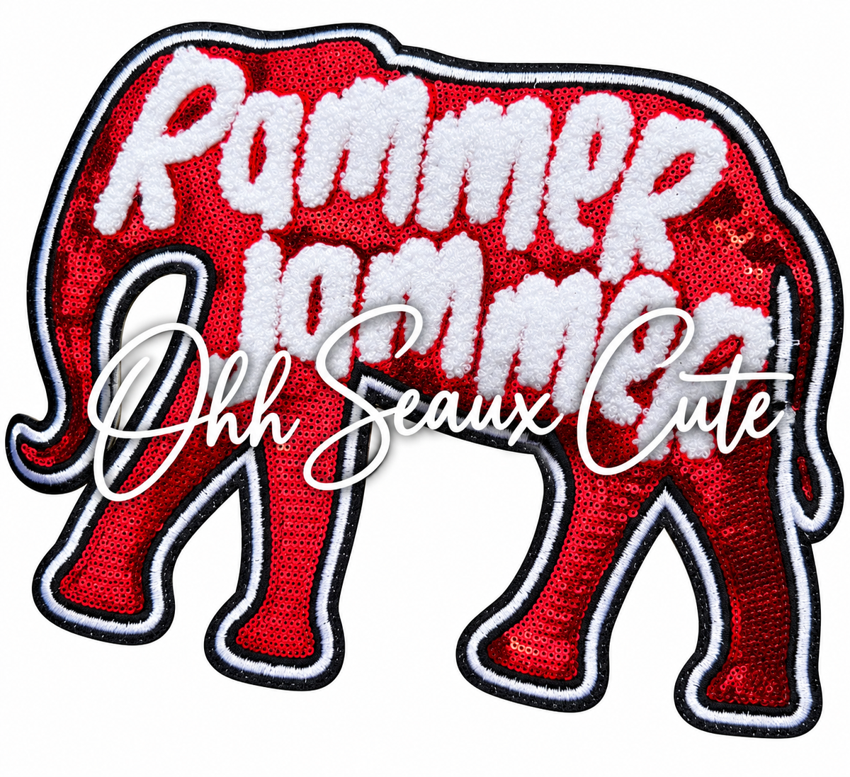 12” Sequin RAMMER JAMMER Elephant