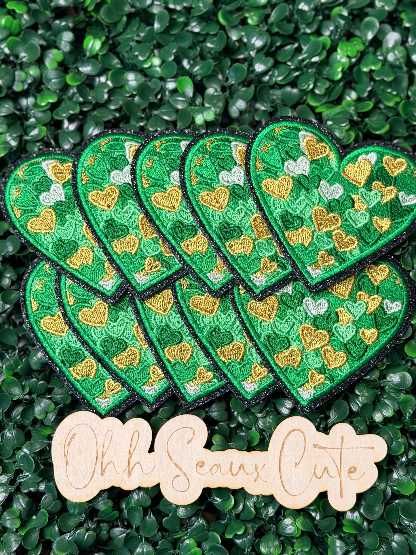 3” St Patrick’s Painted Heart