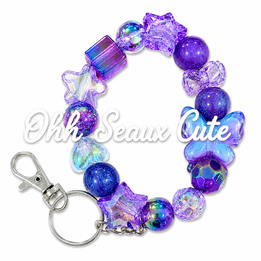 Custom Bead Keychain Enchanted Butterfly