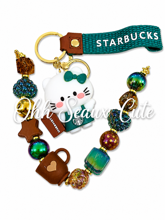 9” Starbucks w/ Keychain Hat Chain