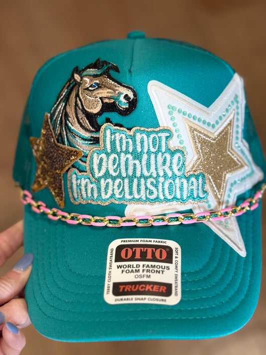 Jade horse Head Hat