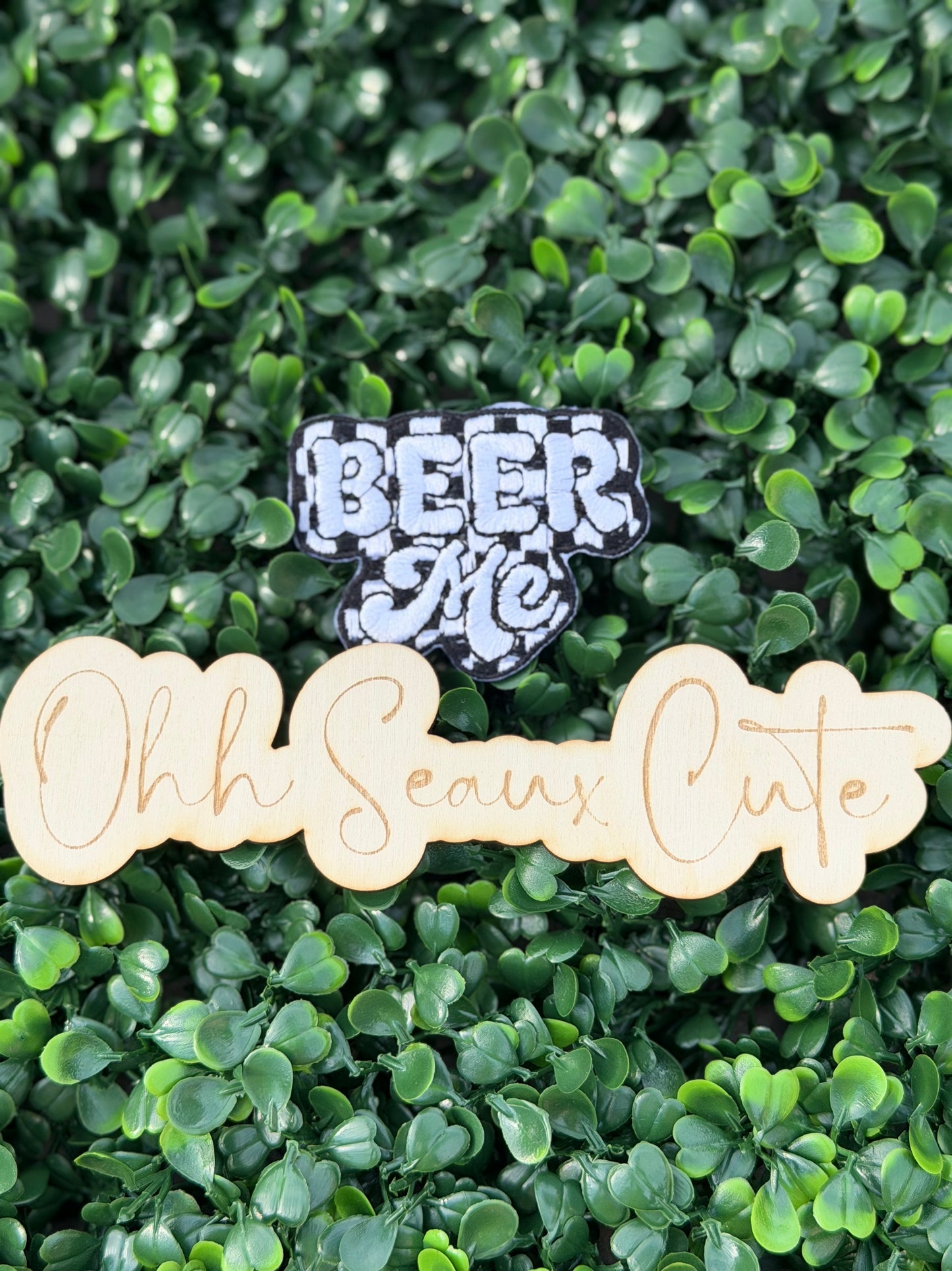 2.5” Checkered BEER ME