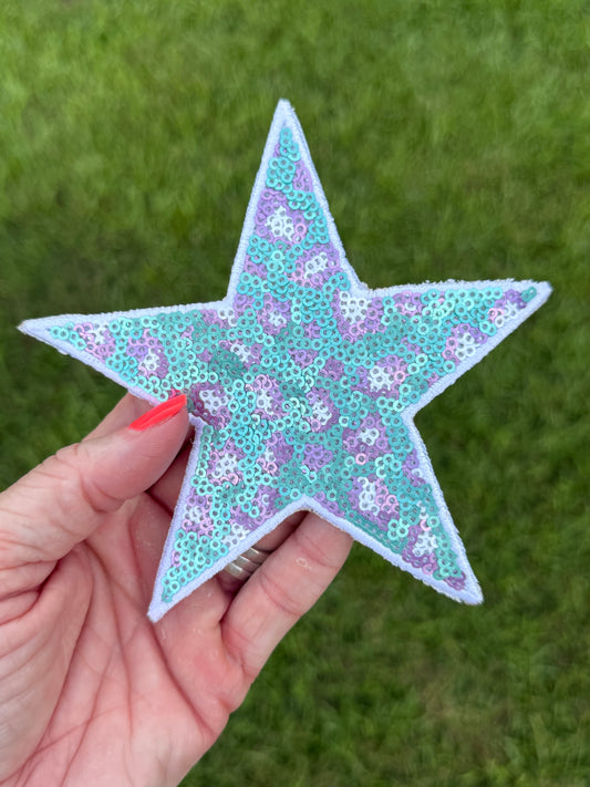 5” Purple/Teal/White Leopard Star (OSC Original)