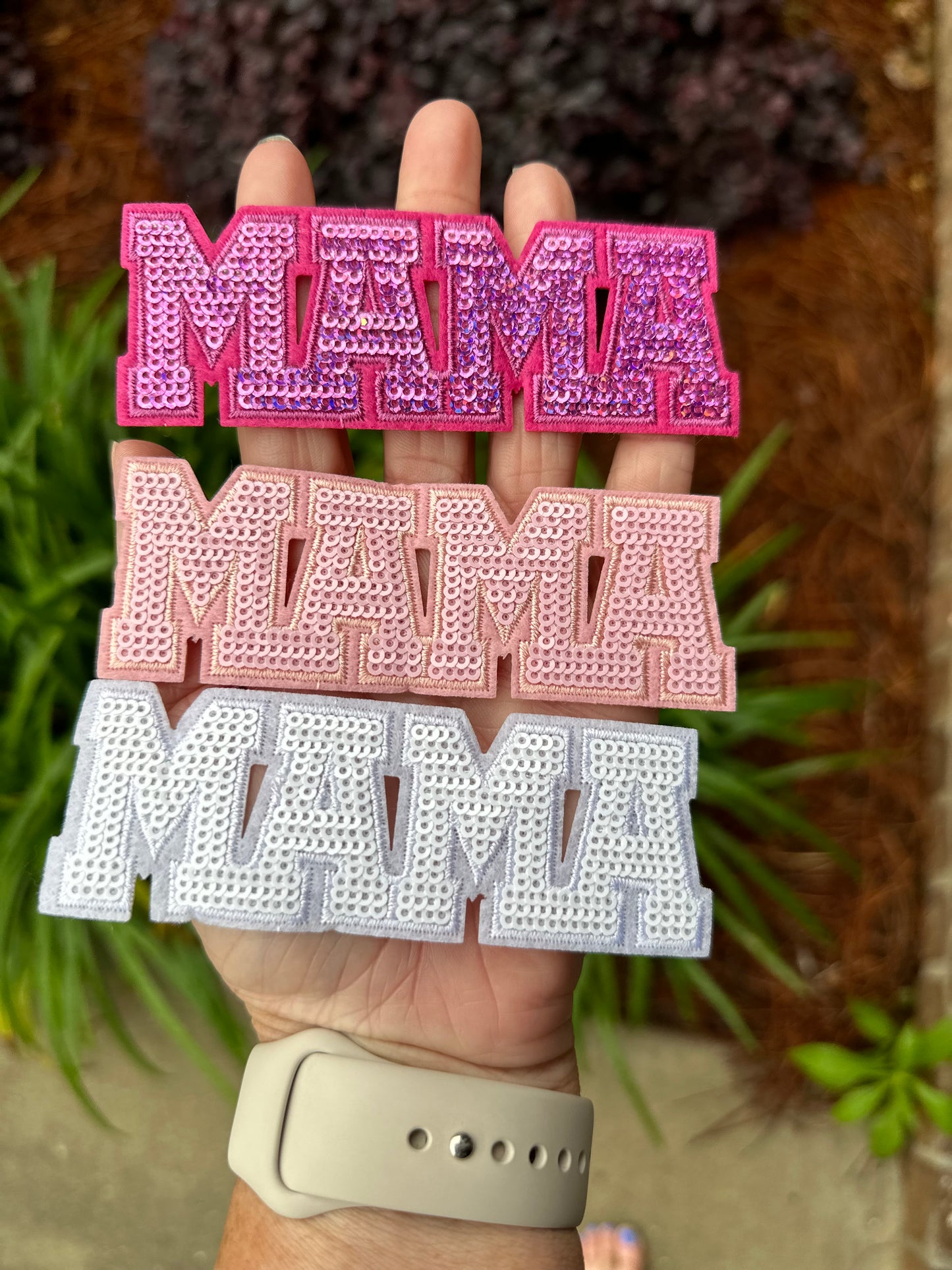 4.5” MAMA Sequin Hat Patch