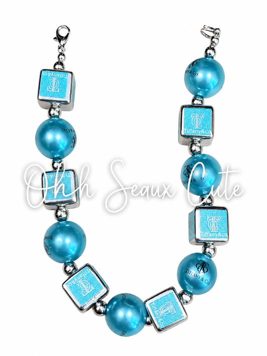 9” Tiffany Block Hat Chain