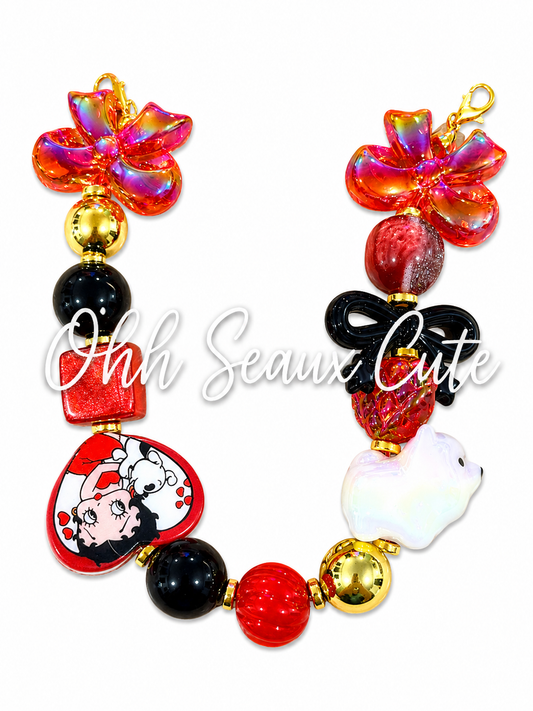 9” Betty Boop 6 Hat Chain