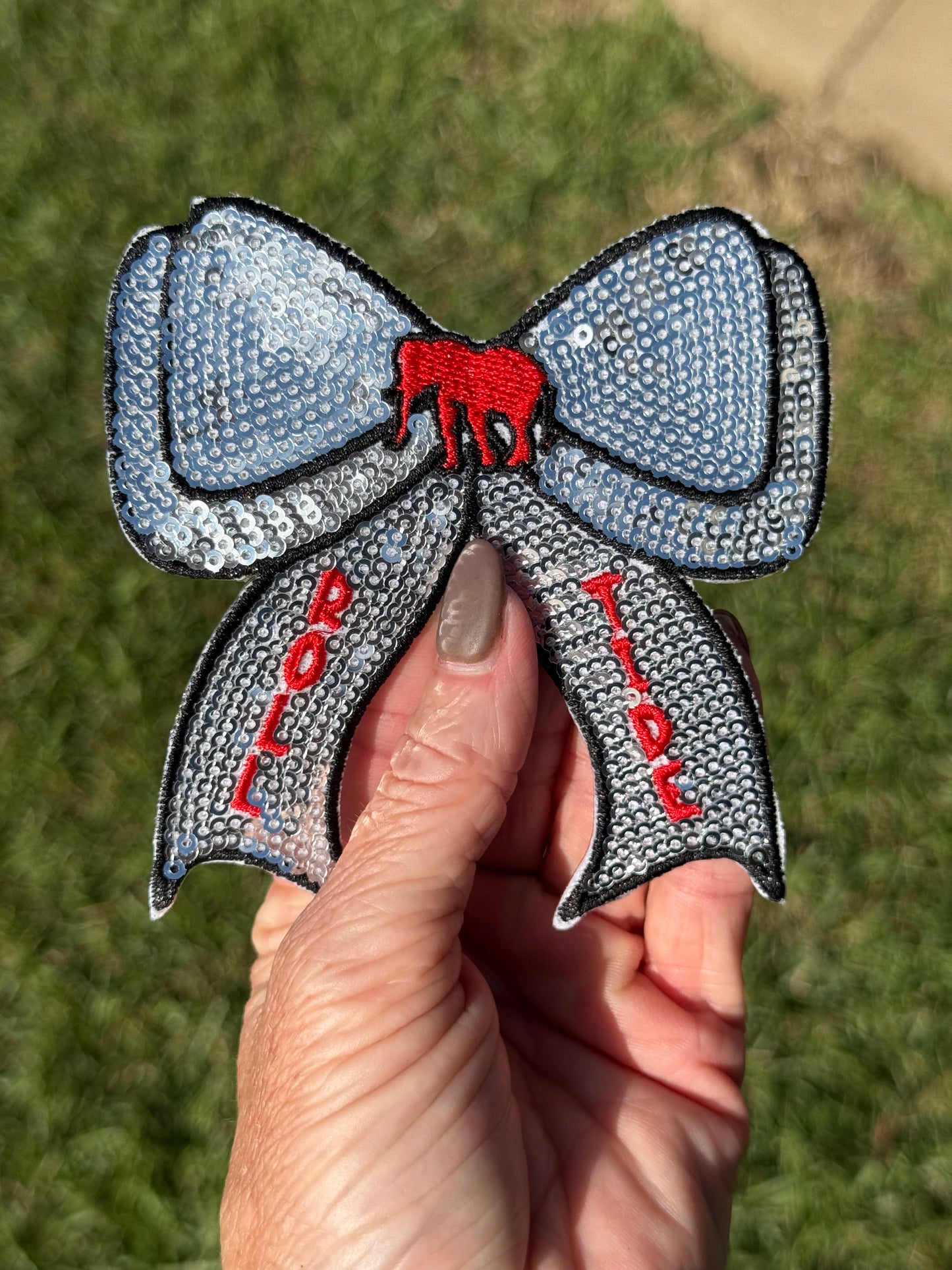 3.5” Sequin Alabama Bow-(OSC ORIGINAL) DO NOT COPY