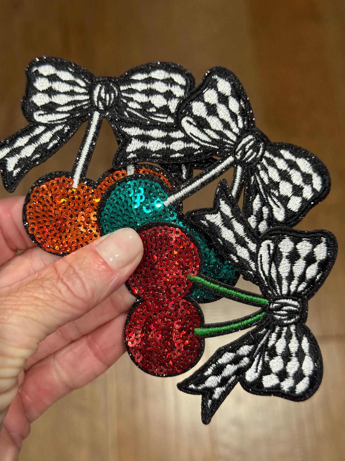 3” Sequin Cherries