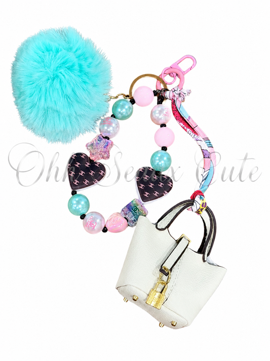 Baddie 1 Bag Charm/Air Pod Purse Keychain