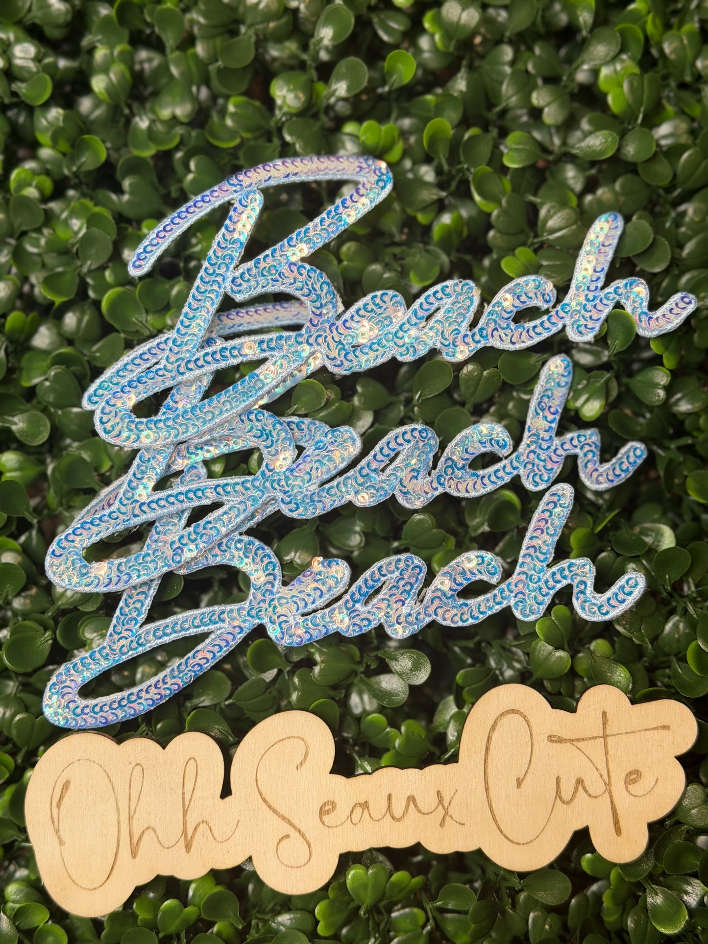 6” Sequin OG BEACH- OSC ORIGINAL Blue
