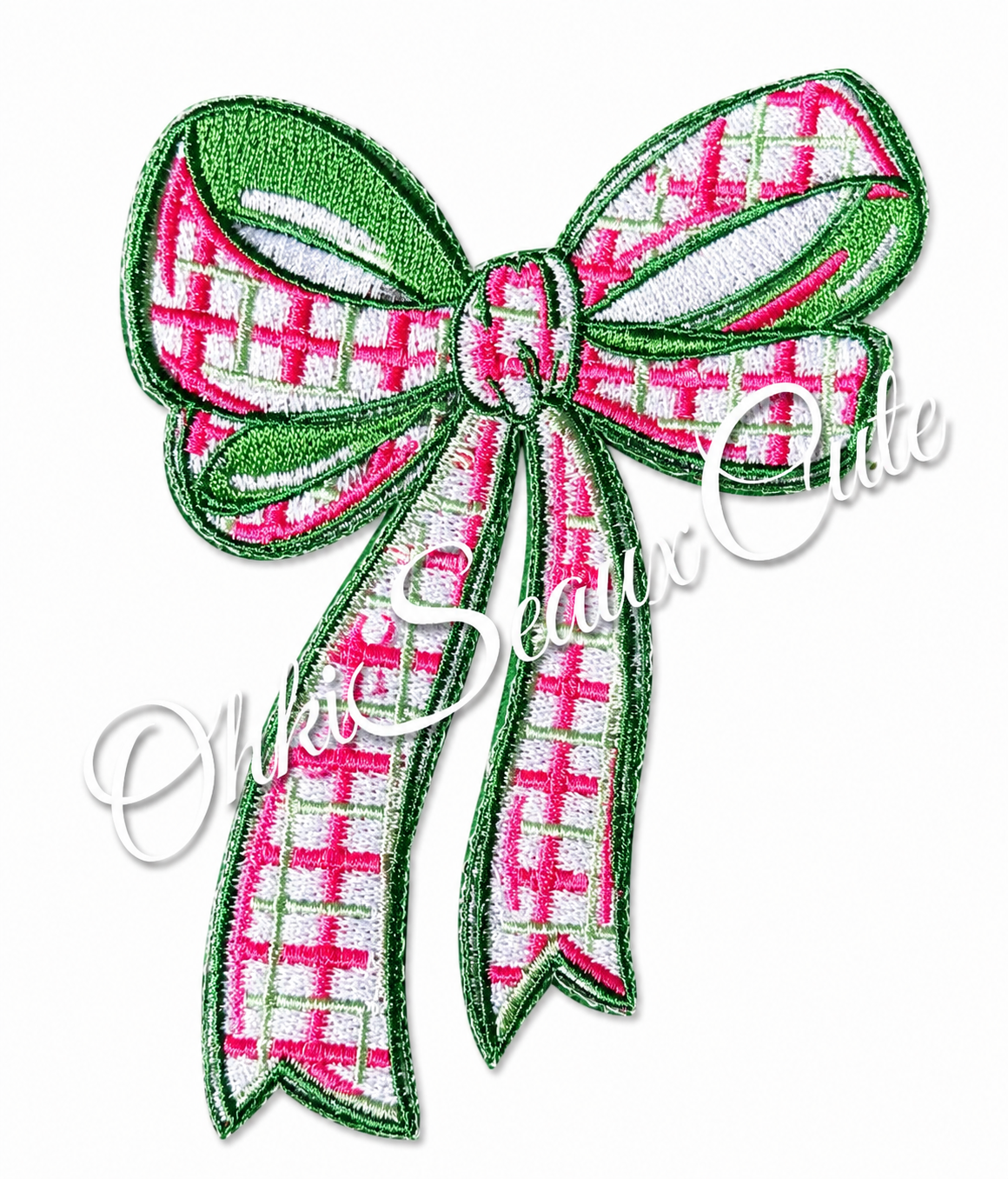 5.5” Pickleball Plaid Bow