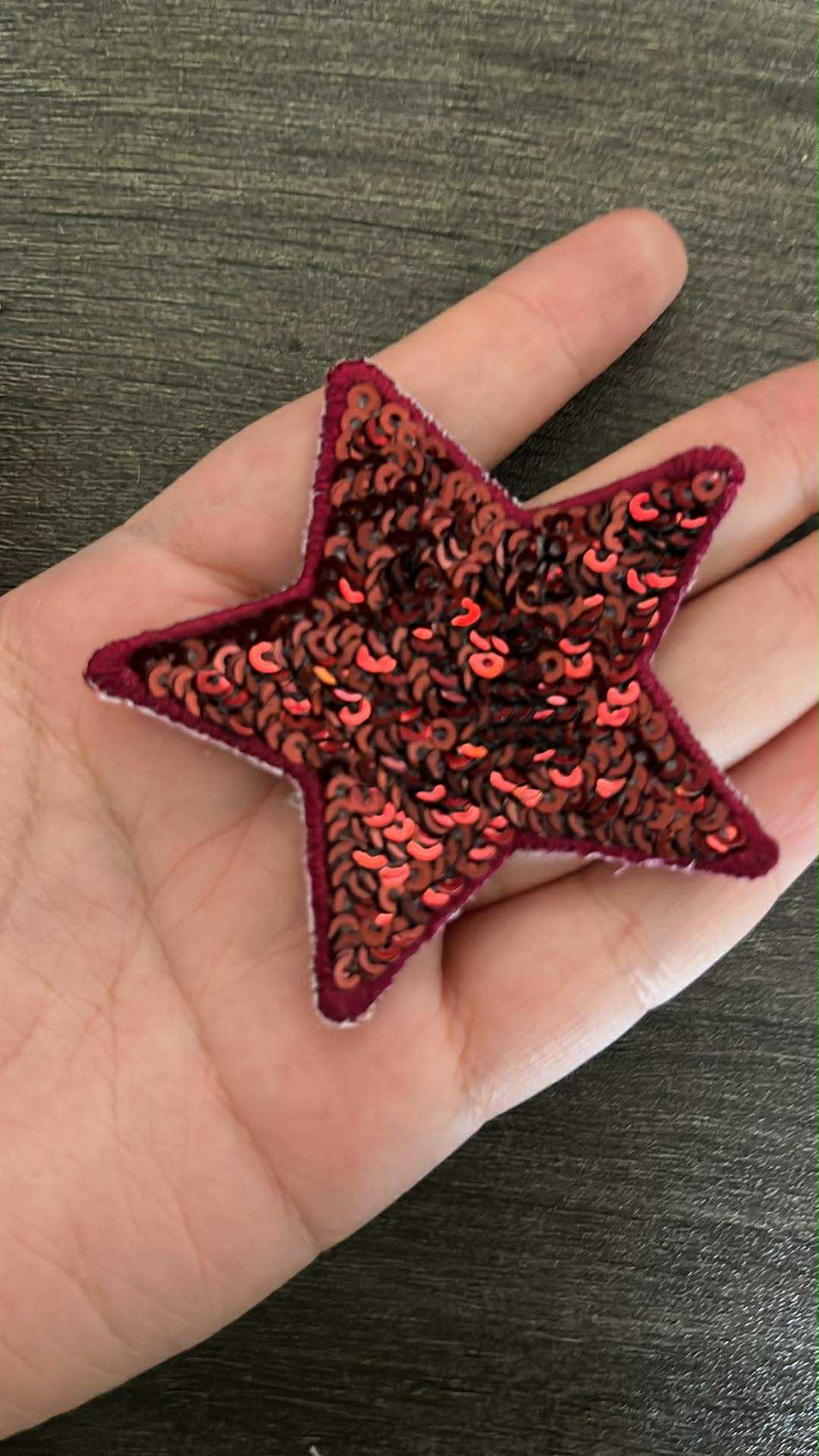 5” Sequin Star Patch