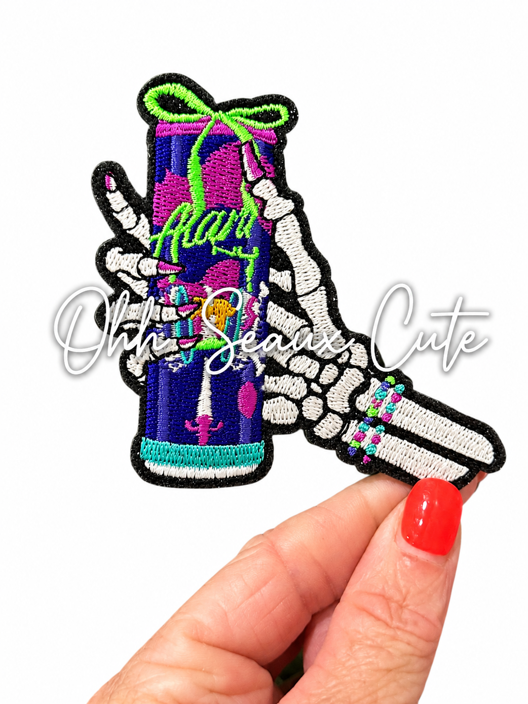 3.25” Glow Skeleton Hand Drink