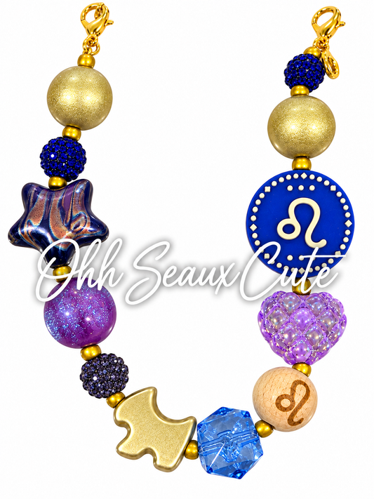 9” Zodiac Leo Hat Chain