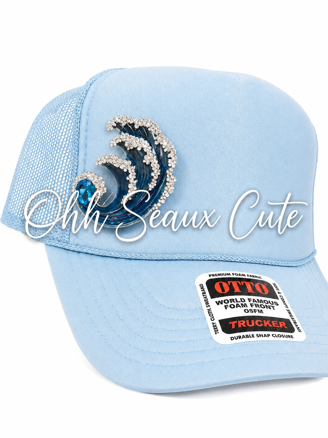 3” Rhinestone Waves Hat Pin