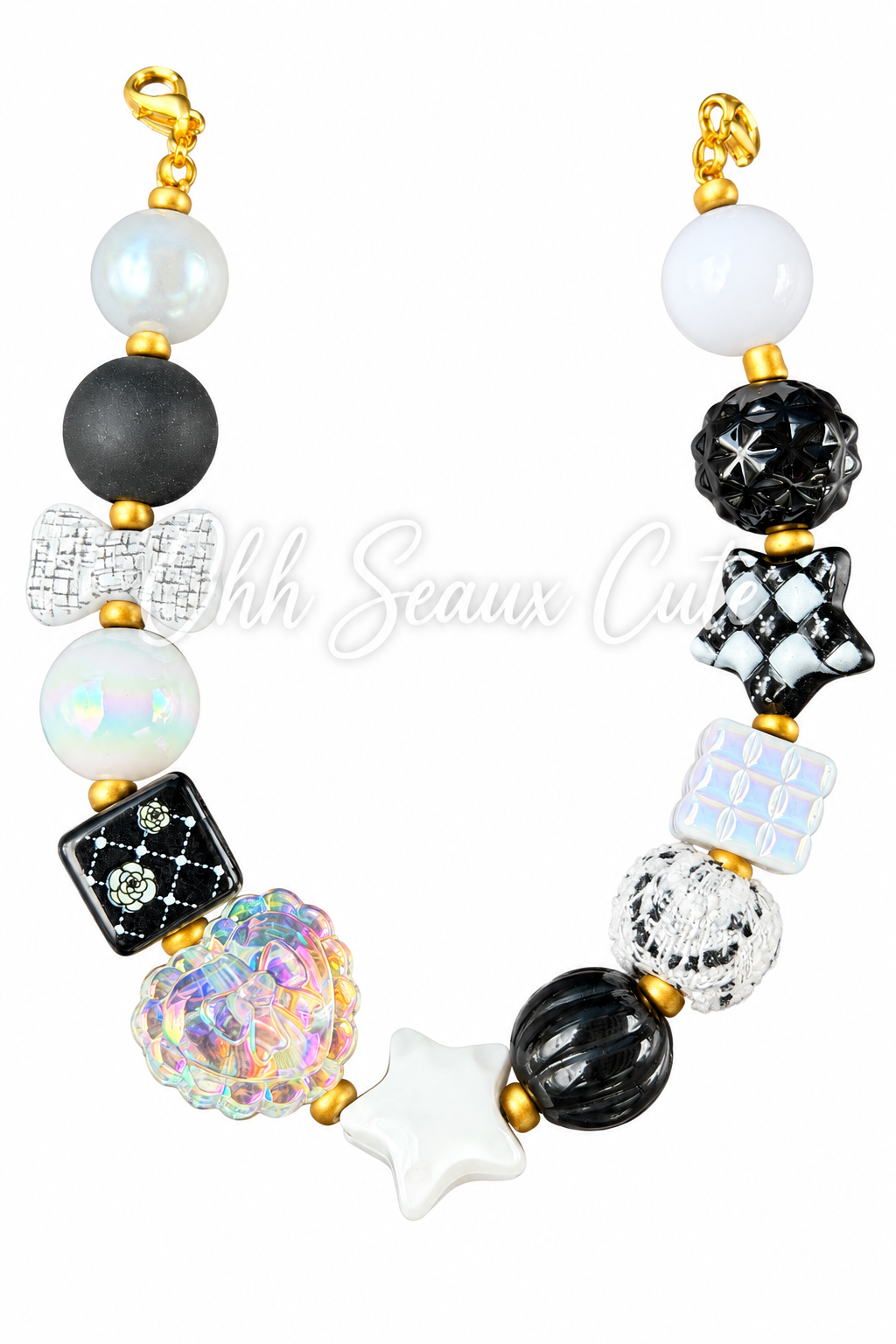 Black/White 4 Hat Chain