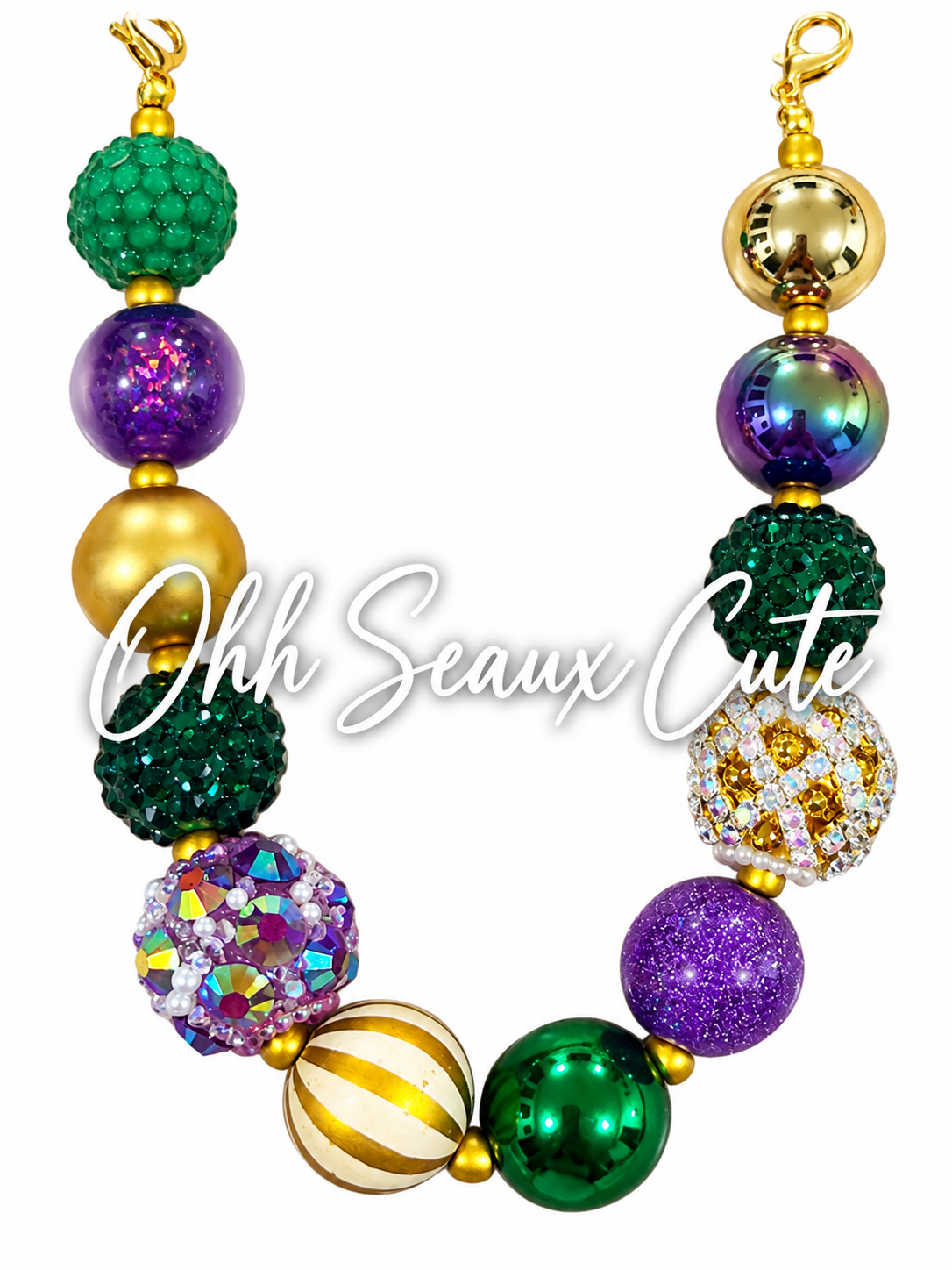 9” Mardi Gras 17 Hat Chain