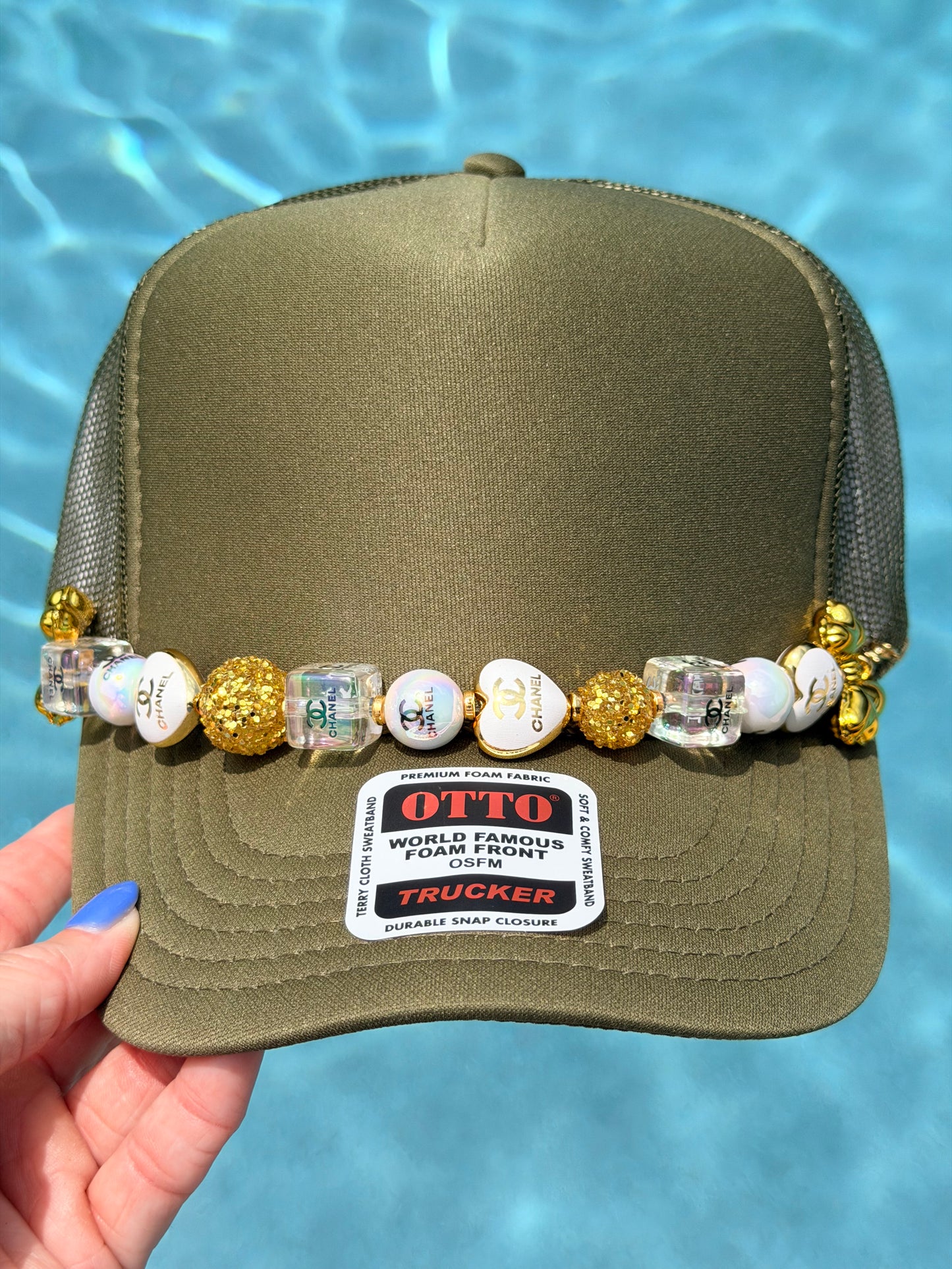 9” Gold CC Hat Chain