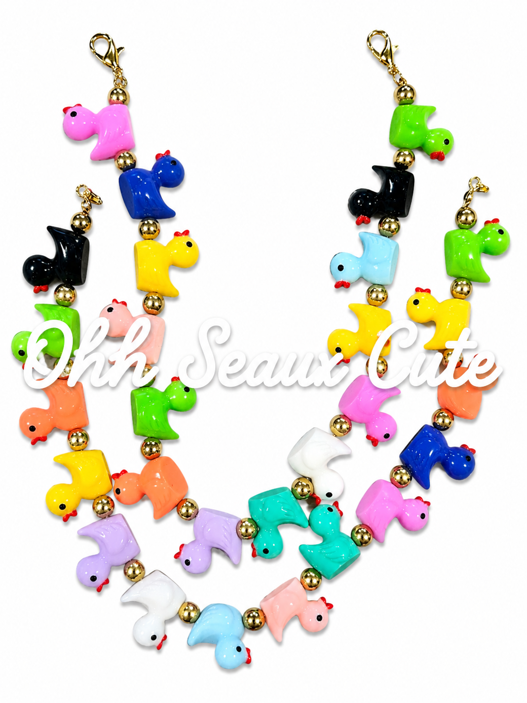 9” Duck Hat Chain-Mixed Color