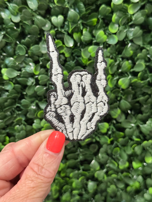 2.5” Glow Rock N Roll Skeleton Hand