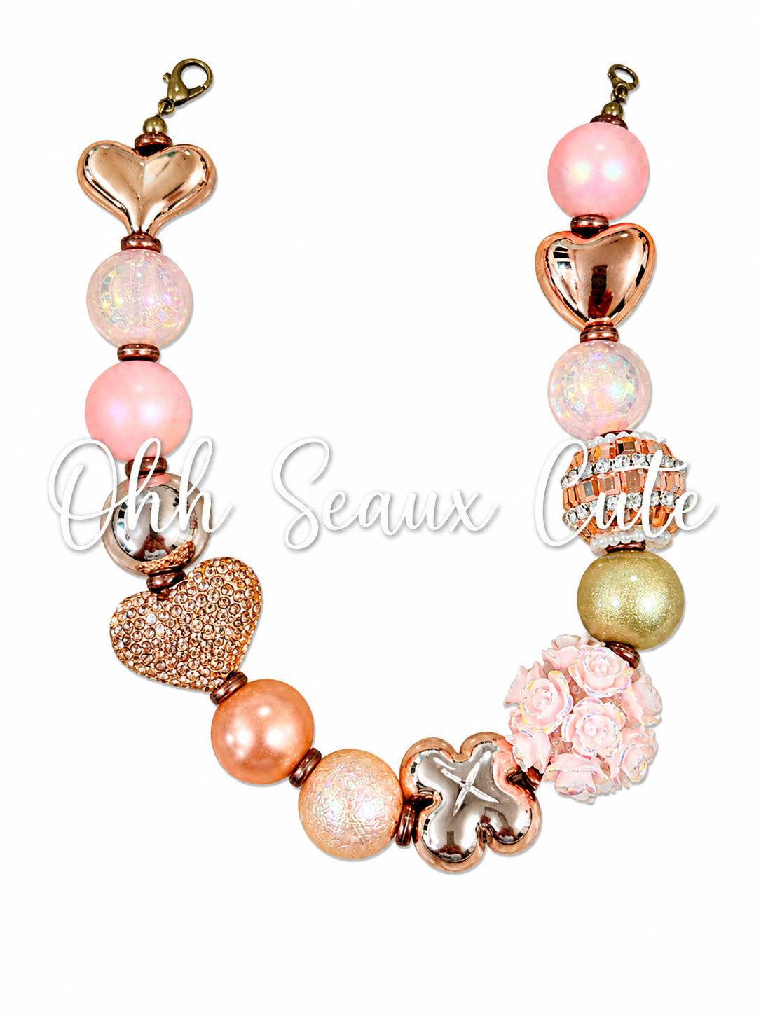 Rose Gold 7 Hat Chain