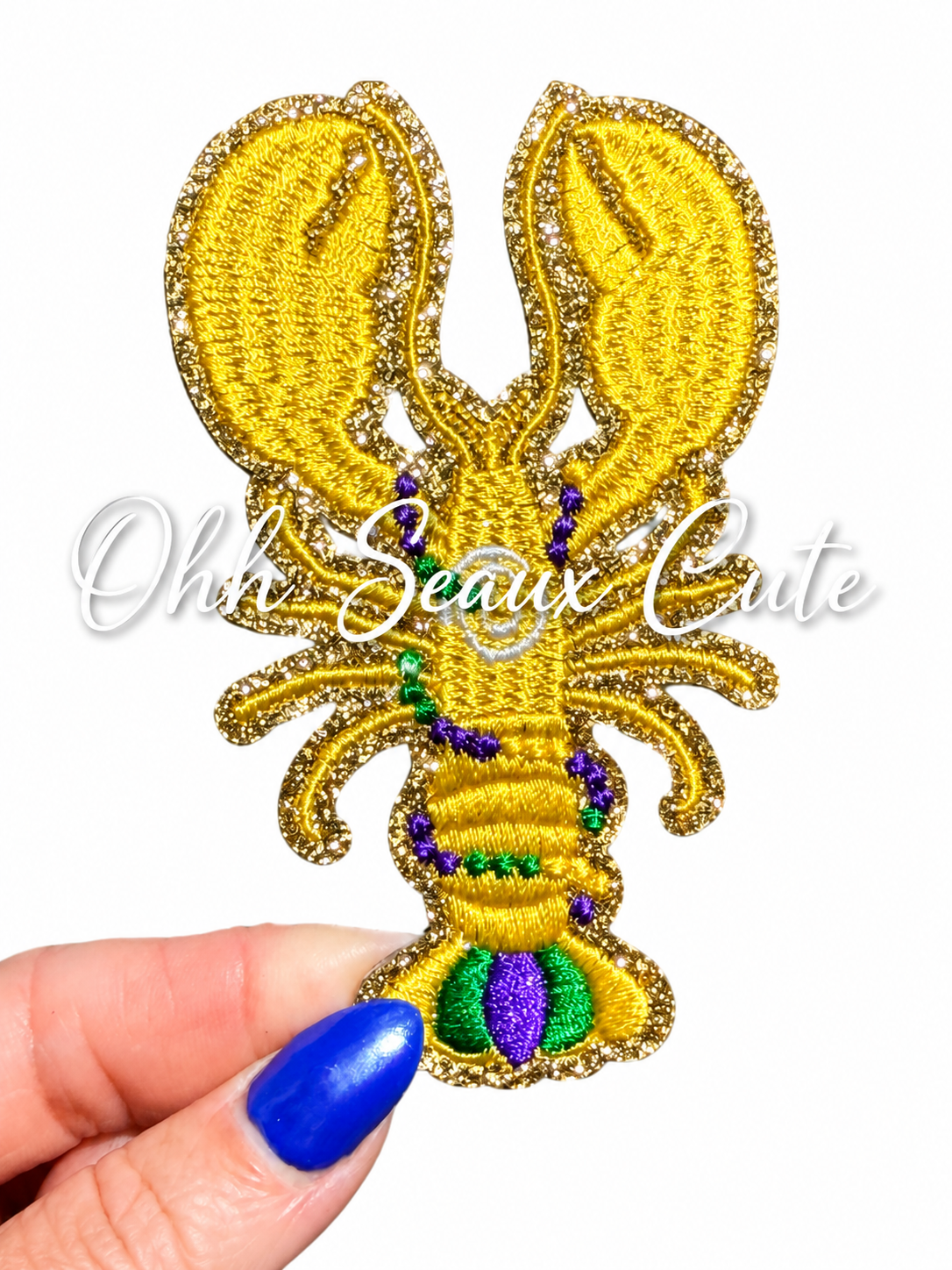 3.25” Glitter Crawfish Yellow
