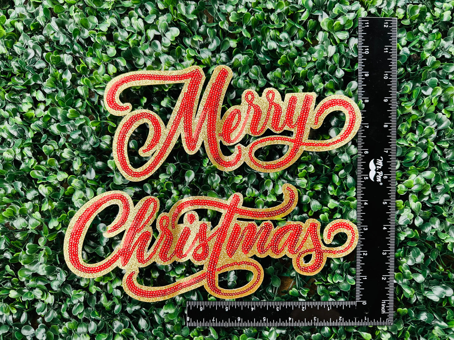 10” MERRY CHRISTMAS (2 Piece Set)