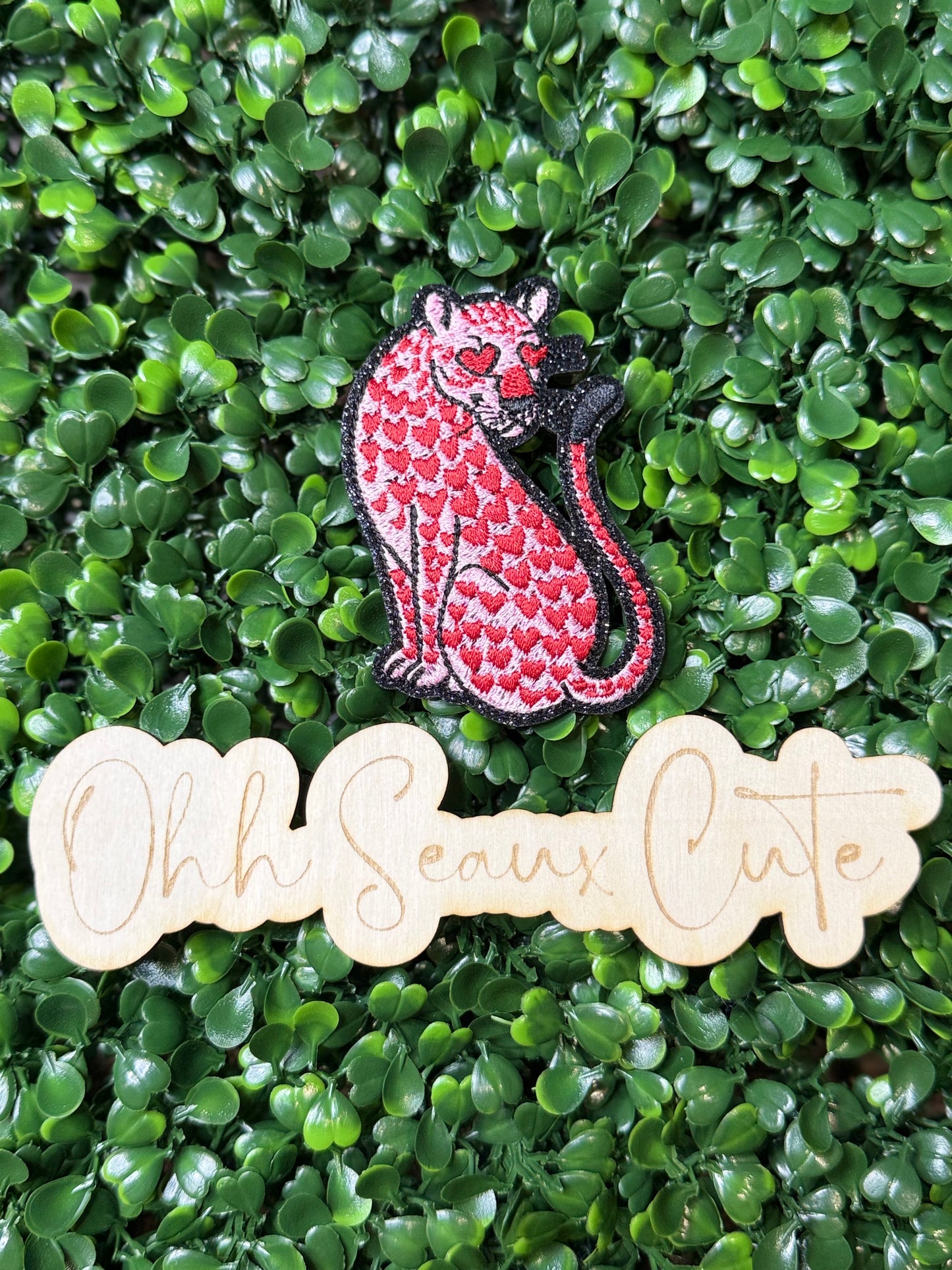 3” Valentine’s Heart Leopard