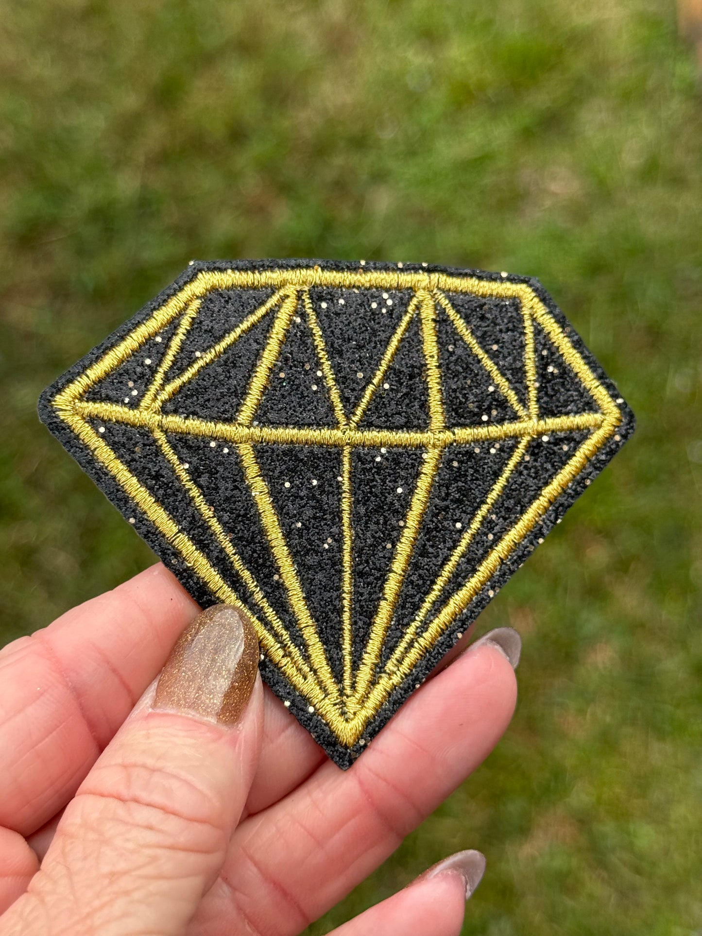 2.5” Glitter Diamonds