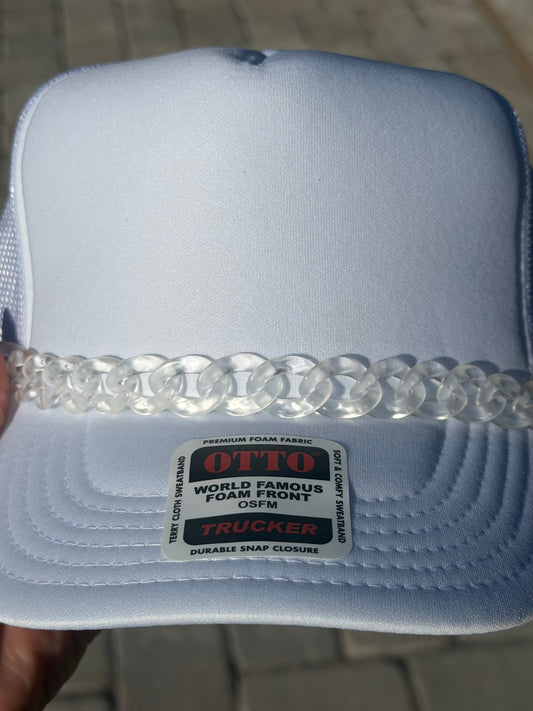 9” Clear Hat Chain