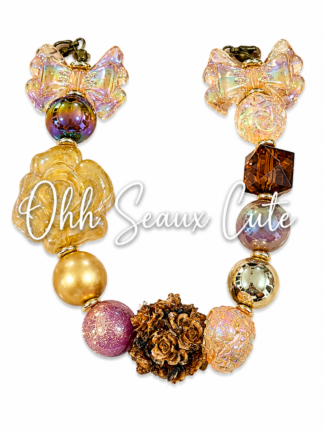 9” Crystal Chocolate 12 Hat Chain
