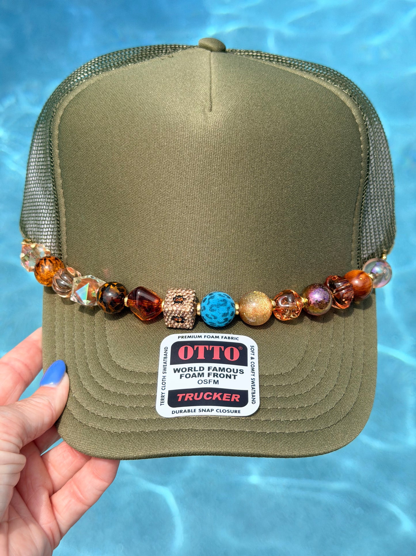 9” Toasted Leopard Hat Chain