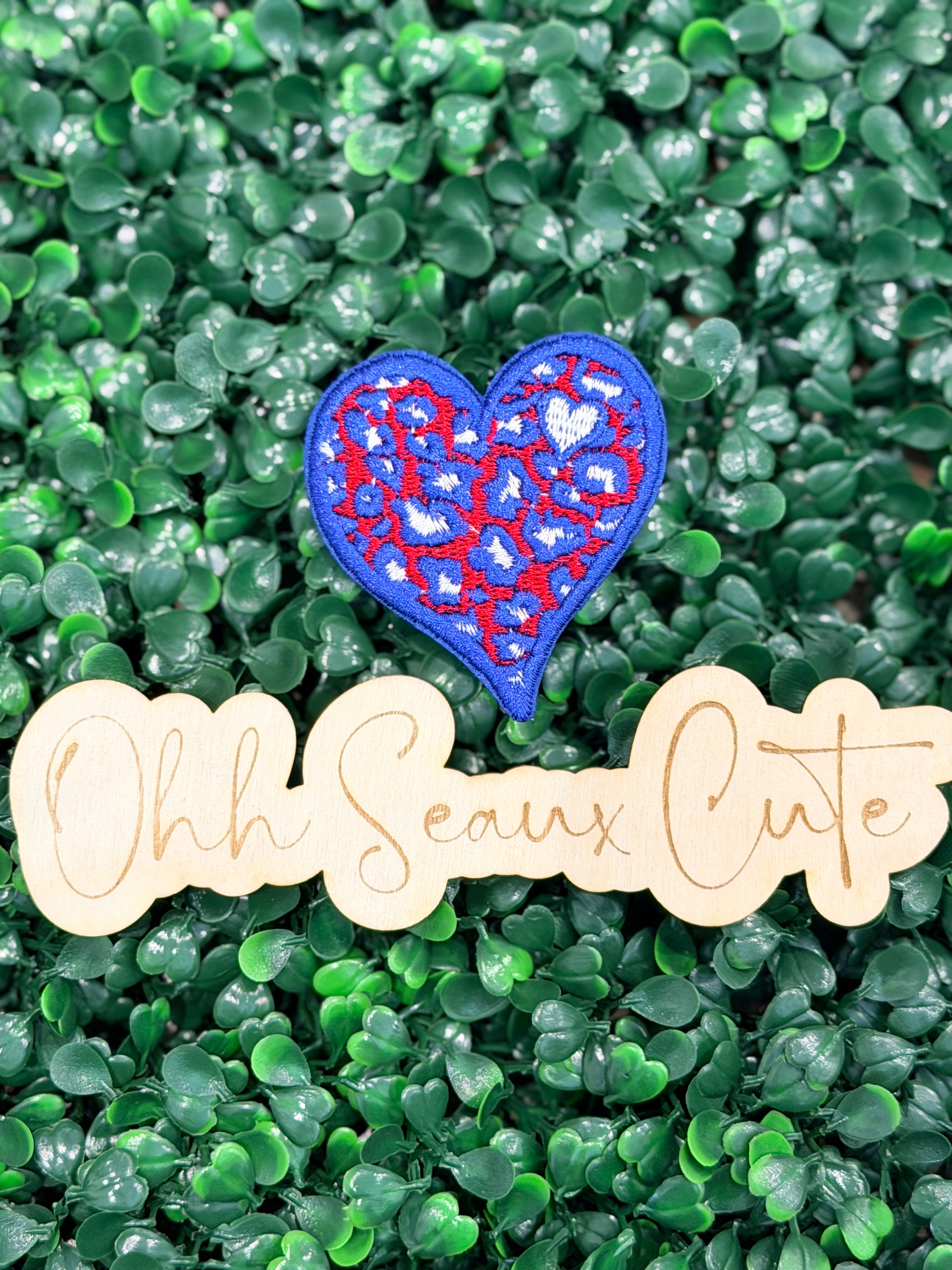 2.5” USA Leopard Heart – Ohhseauxcute