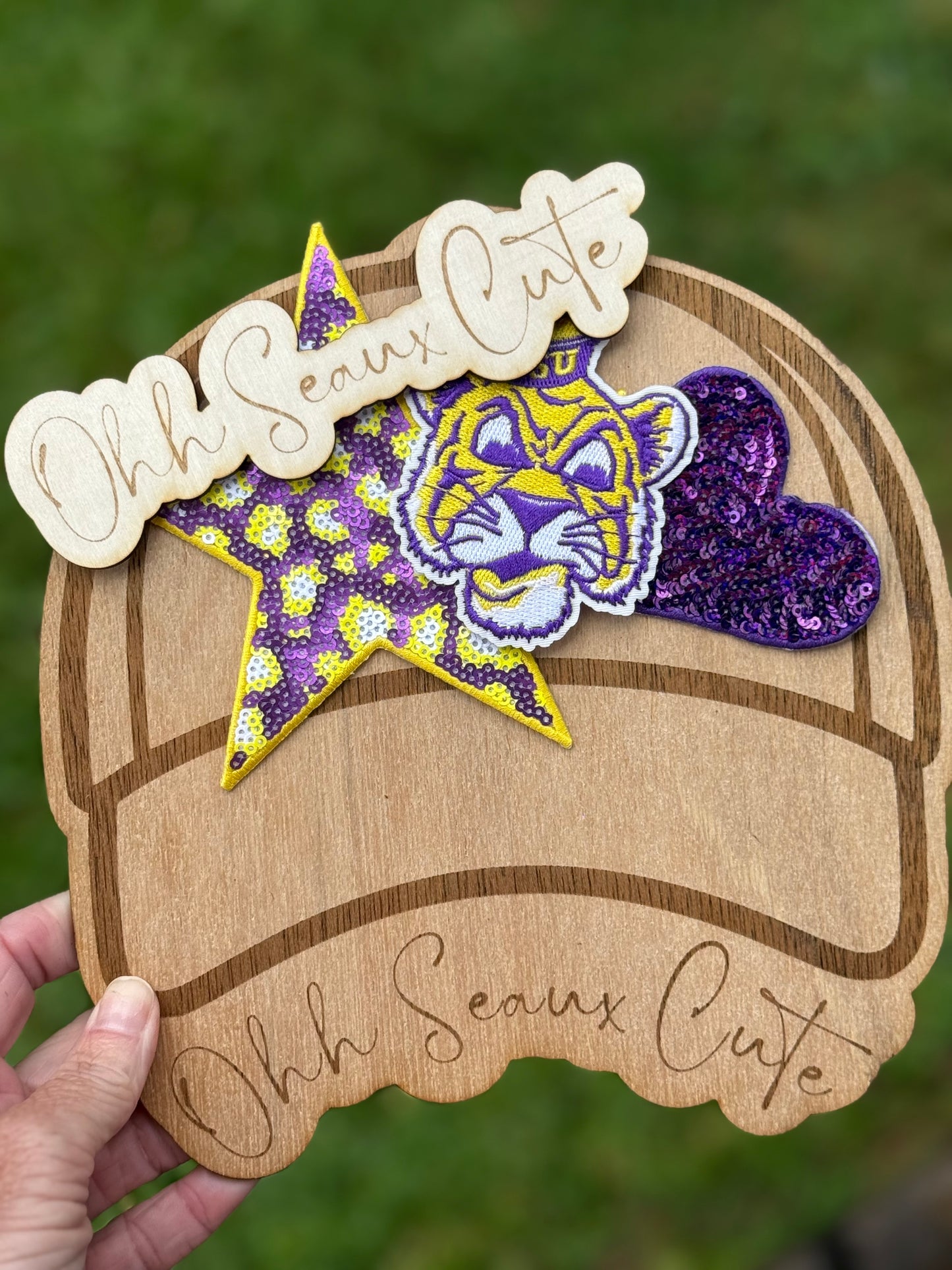3” Purple Tiger Head