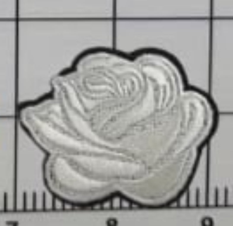 2” Embroidery Rose- Solid