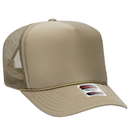 Otto High Crown Foam Trucker -Khaki