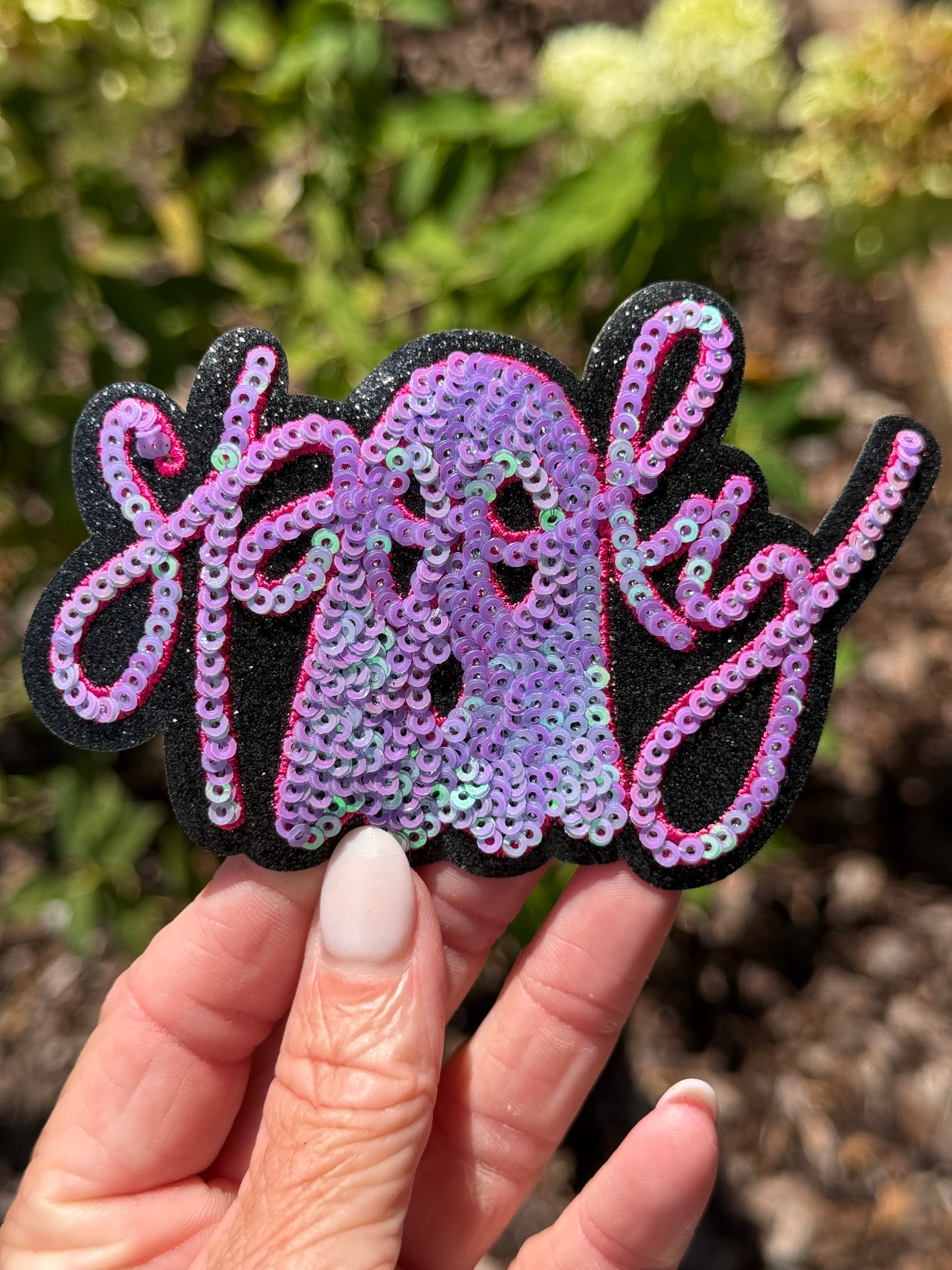 4” Sequin SPOOKY Ghost