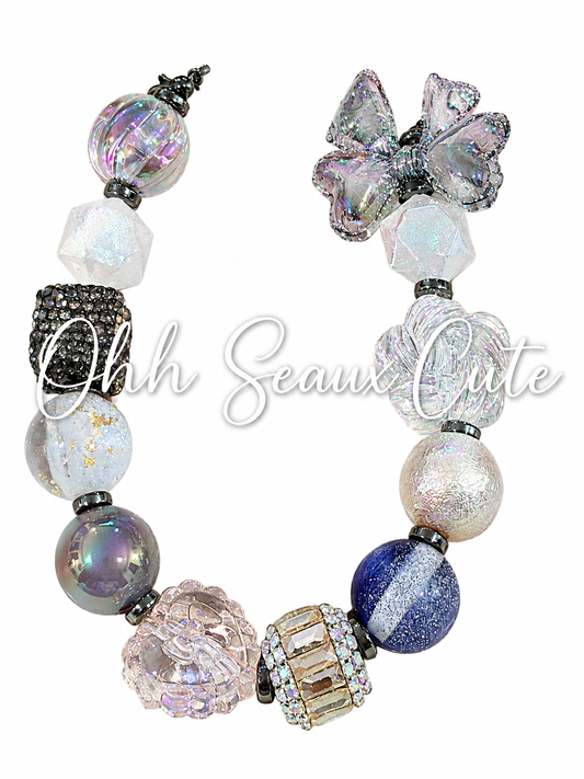 9” Gray Blue 1 Hat Chain