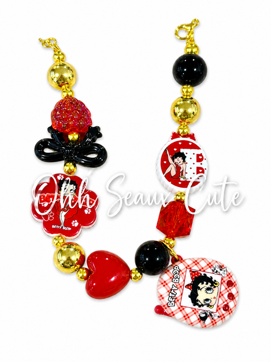 9” Betty Boop 1 Hat Chain