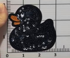3” Sequin Rubber Ducky