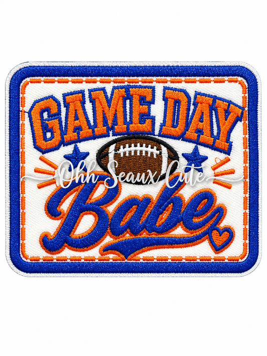4” Game Day Babe-Orange/Blue