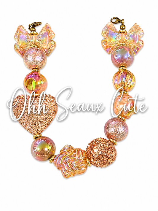 9” Crystal Chocolate 10 Hat Chain