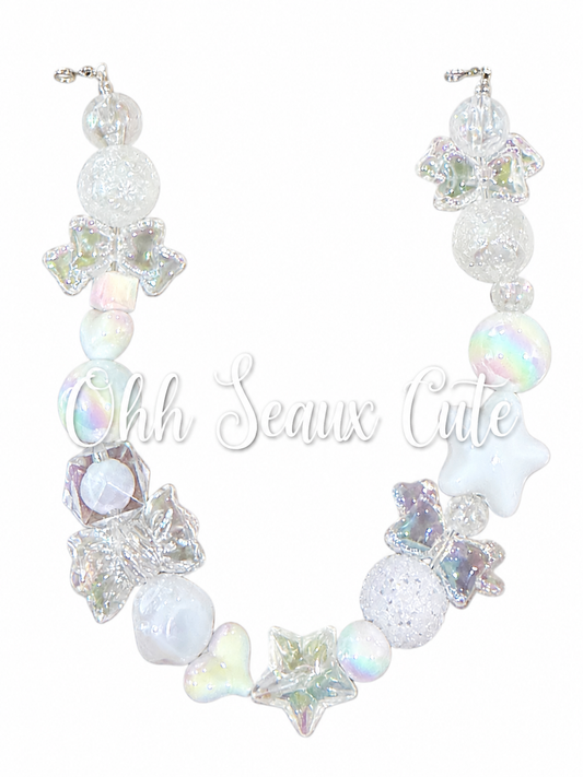 9” Crystal Bow Hat Chain