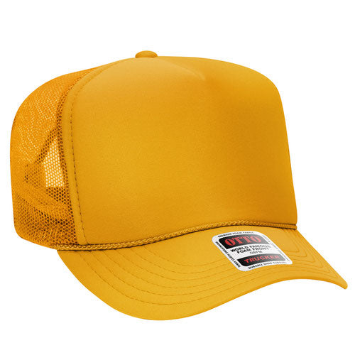 Otto High Crown Foam Trucker - Gold