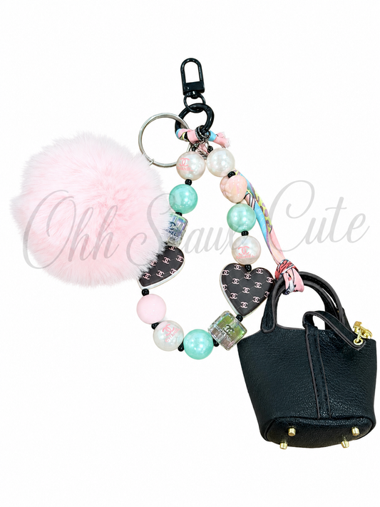 Baddie 2 Bag Charm/Air Pod Purse Keychain