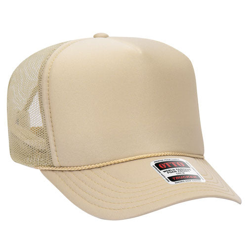 Otto High Crown Foam Trucker -Tan