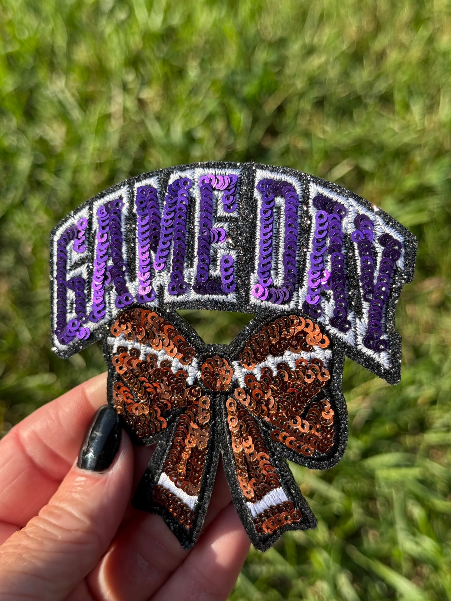 3.5” Sequin GAME DAY Bow